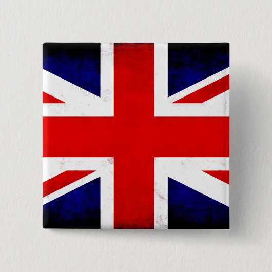 Britse vlag vierkante button 5,1 cm (Voorkant)