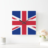 Britse vlag vierkante klok (Huis)