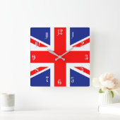 Britse vlag vierkante klok (Huis)