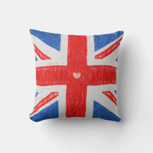 Britse Vlag Vierkante Kussen