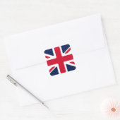 Britse vlag vierkante sticker (Envelop)
