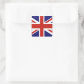 Britse vlag vierkante sticker (Tas)