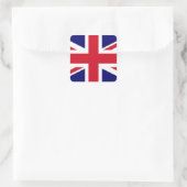 Britse vlag vierkante sticker (Tas)