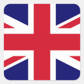 Britse vlag vierkante sticker (Voorkant)
