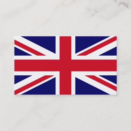 Britse vlag visitekaartje (Voorkant)