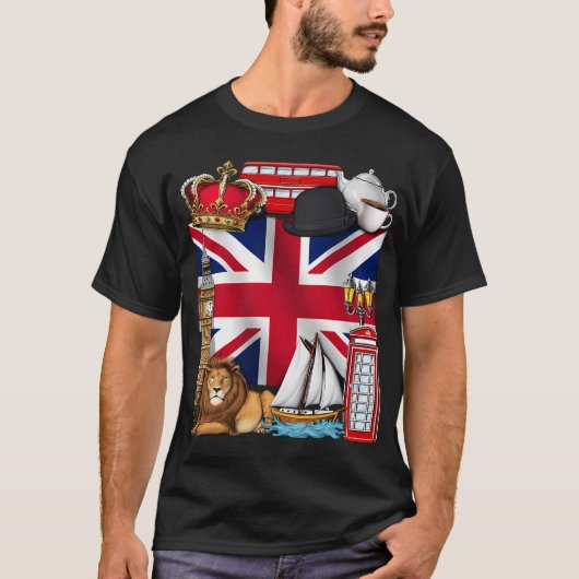 Britse vlag VK T-shirt (Voorkant)