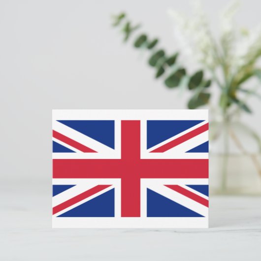 Britse vlag, vlag van het Verenigd Koninkrijk Briefkaart (Staand voorkant)