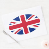 Britse vlag, Vlag van Noord-Ierland Ovale Sticker (Envelop)