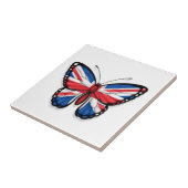 Britse vlag voor vlinder tegeltje (Zijkant)