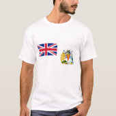Britse vlag voor Zuidpoolgebied T-Shirt (Voorkant)