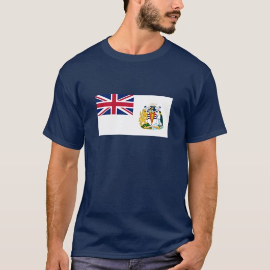 Britse vlag voor Zuidpoolgebied T-Shirt (Voorkant)