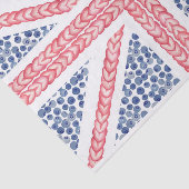 Britse vlag Waterverf Summer Fruit Union Jack Tissuepapier (Detail)