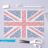 Britse vlag Waterverf Summer Fruit Union Jack Tissuepapier (Craft)