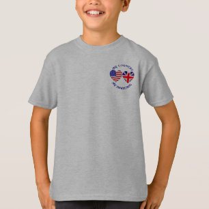 Britse Vlaggen Land Erfgoed VS Hart T-shirt
