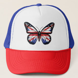 Britse vlindermonarchvlag Tri-Blend shirt Trucker Pet