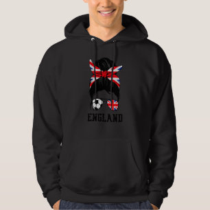 Britse Voetbal Meisje Moeder Wanordelijke Knot Eng Hoodie