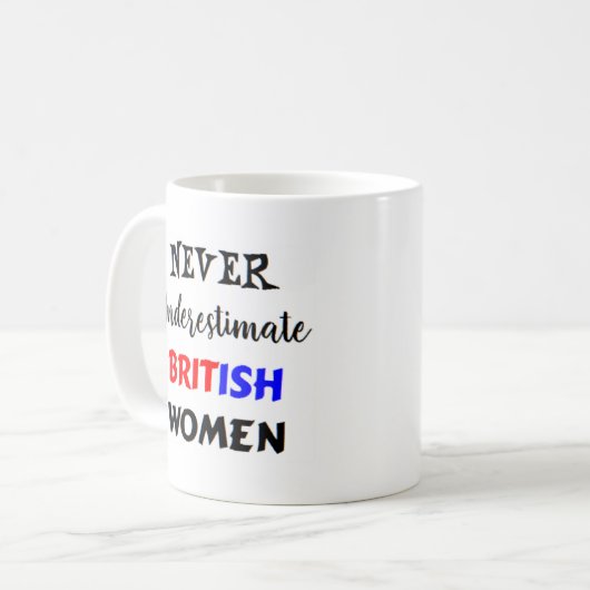 britse vrouwen koffiemok (Voorkant links)