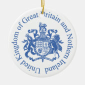 Britse wapenschild keramisch ornament (Voorkant)