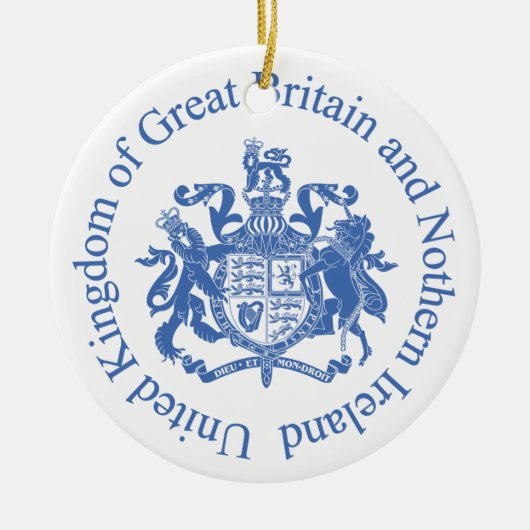 Britse wapenschild keramisch ornament (Voorkant)