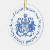 Britse wapenschild keramisch ornament (Links)