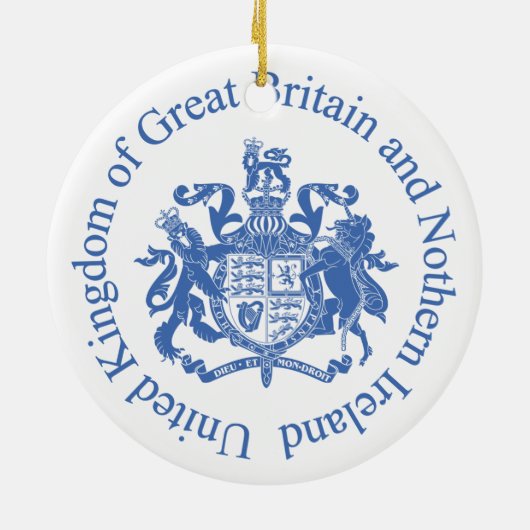 Britse wapenschild keramisch ornament (Achterkant)