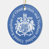 Britse wapenschild keramisch ornament (Links)