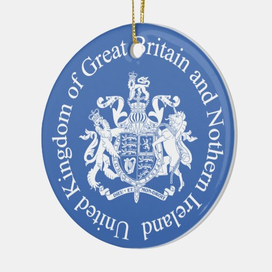 Britse wapenschild keramisch ornament (Links)
