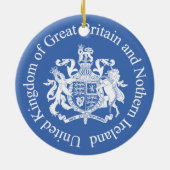 Britse wapenschild keramisch ornament (Achterkant)