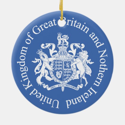 Britse wapenschild keramisch ornament (Achterkant)