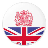 Britse wapenschild keramische knop (Voorkant)