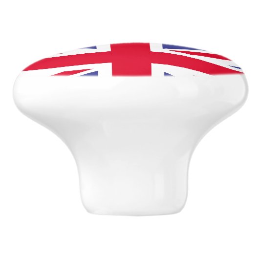 Britse wapenschild keramische knop (Zijkant)