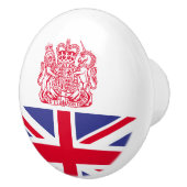 Britse wapenschild keramische knop (Rechts)