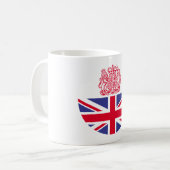Britse wapenschild koffiemok (Voorkant links)