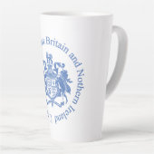 Britse wapenschild latte mok (Rechterhoek)