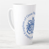 Britse wapenschild latte mok (Linkerhoek)