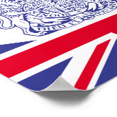 Britse wapenschild poster (Hoek)