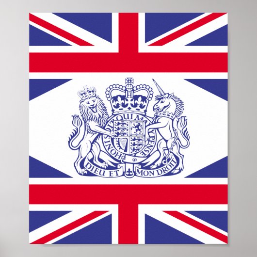 Britse wapenschild poster (Voorkant)