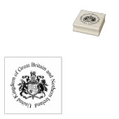 Britse wapenschild rubberstempel (Gestempeld)
