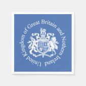 Britse wapenschild servet (Voorkant)