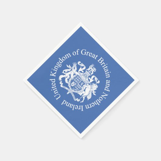 Britse wapenschild servet (Hoek)