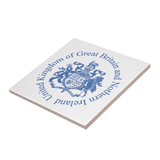 Britse wapenschild tegeltje (Zijkant)