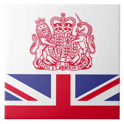 Britse wapenschild tegeltje (Voorkant)