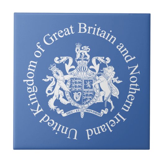 Britse wapenschild tegeltje (Voorkant)