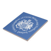 Britse wapenschild tegeltje (Zijkant)