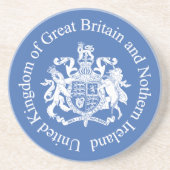 Britse wapenschild zandsteen onderzetter (Voorkant)