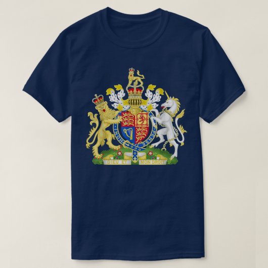 Britse wapenstilstand Heraldic Royal Souvenir voor T-shirt (Design voorkant)