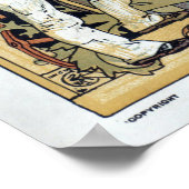  Britse Wereldkaart (1886) Poster (Hoek)