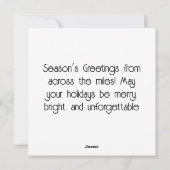 Britse Winter Oudejaarschristmas Feestdagenkaart (Achterkant)