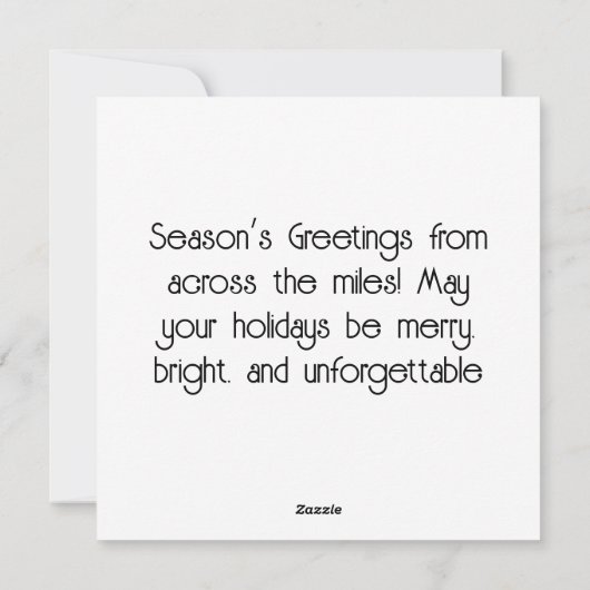 Britse Winter Vintage Kerstmis Feestdagenkaart (Achterkant)