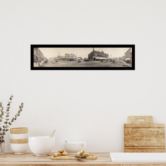 Britt, IA Foto 1908 Poster (Keuken)